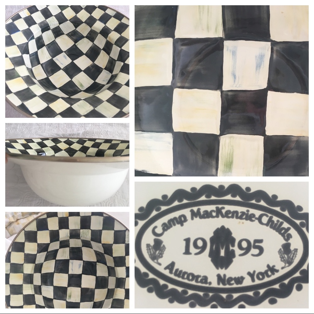 Camp MacKenzie-Childs Serving Bowl 1995 Retired $125